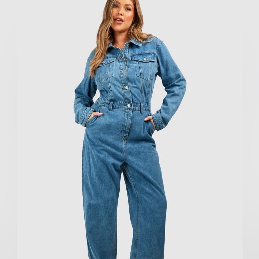Boohoo Denim Boilersuit - image 2